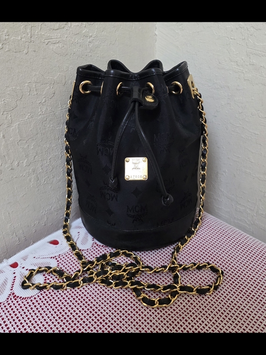 MCM Handbags - MCM Nylon Drawstring Very Long Handle Crossbody Bag Vintage AUTHENTIC